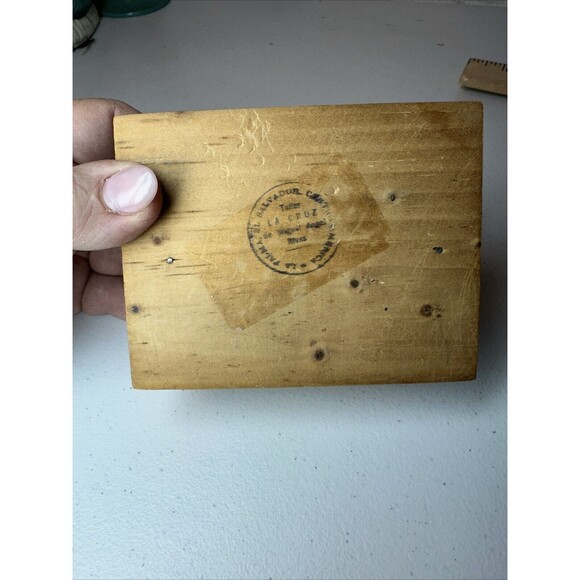 Hand Painted Folk Art Tile El Salvador Framed Colorful Cheerful Trinket Box Bird - Picture 4 of 8